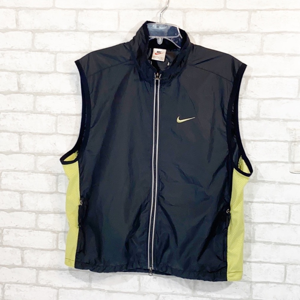 Vintage 90s Nike Black Track Gilet Sz M - Picture 2 of 13